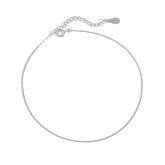 خلخال جديد من الفضة الإسترلينية عيار 925 على شكل سلسلة ثعبان