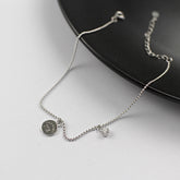 خلخال للقدم من الفضة الإسترلينية عيار 925 مرصع بأحجار الزركونيا المكعبة البيضاء